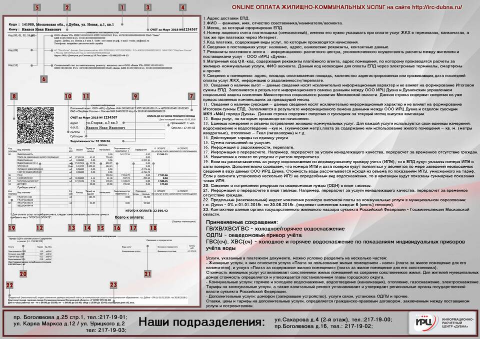 Единый платежный документ: что это