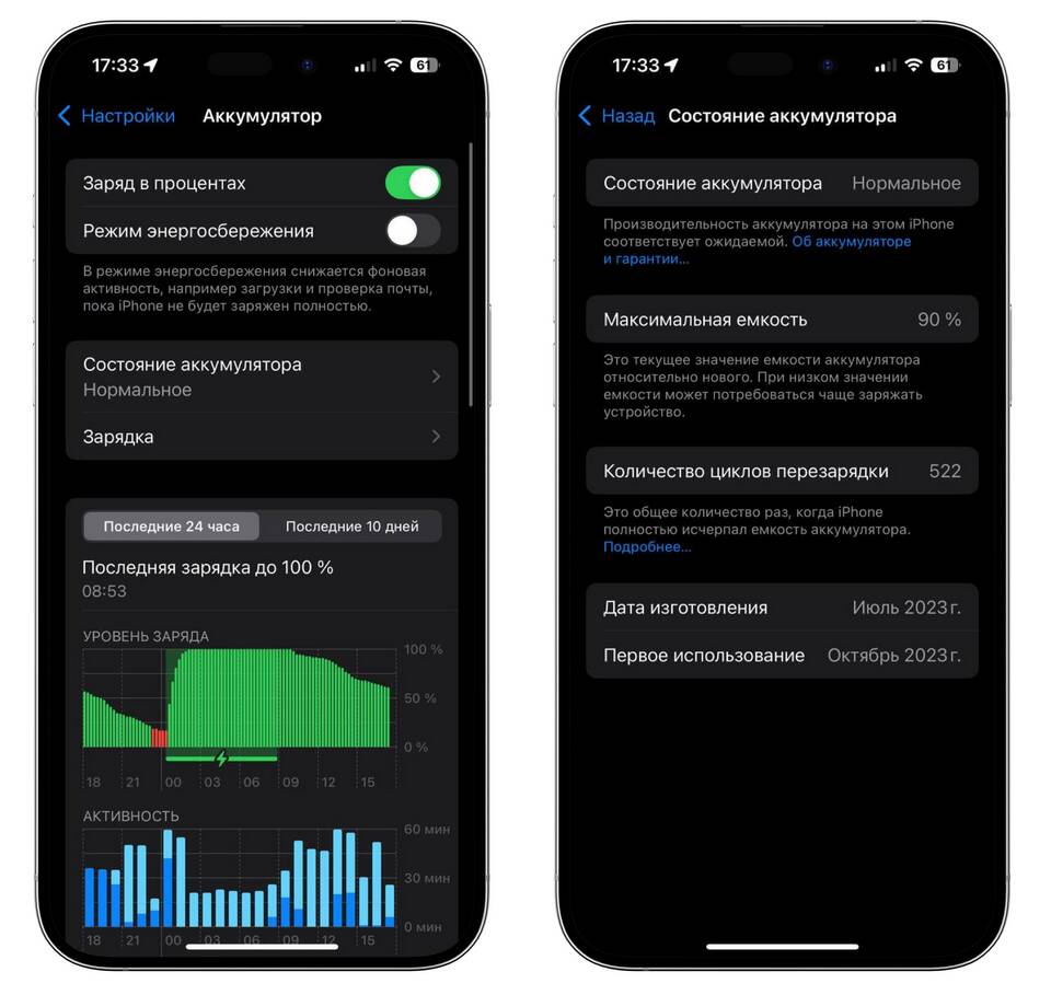 Почему на iPhone скачет процент заряда батареи