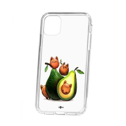 Чехол Apple iPhone 11 Kruche Print Авокотики в Благо