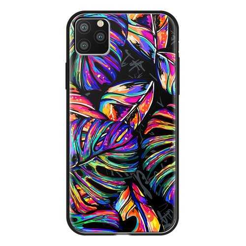Чехол Deppa Glass Case для Apple iPhone 11 Pro Max Листья в Благо