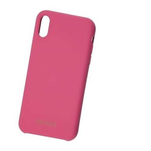 Чехол для смартфона Guess Silicone Collection Gold Logo Pink для Apple iPhone XR в Благо
