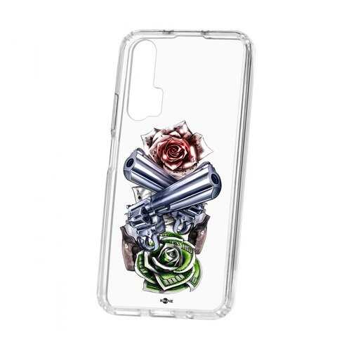 Чехол Huawei Honor 20 Pro Kruche Print Карты деньги 2 ствола в Благо