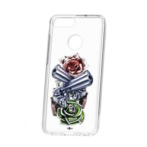 Чехол Huawei Honor 9 Lite Kruche Print Карты деньги 2 ствола в Благо