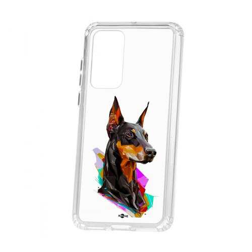 Чехол Huawei P40 Kruche Print Доберман в Благо