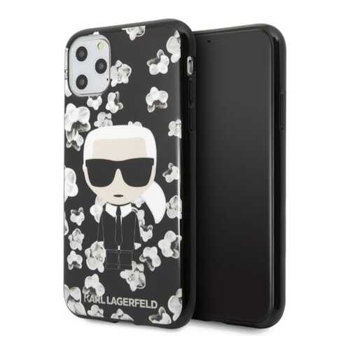 Чехол Karl Lagerfeld TPU Collection Flower (KLHCN58FLFBBK) для iPhone 11 Pro (Black) в Благо