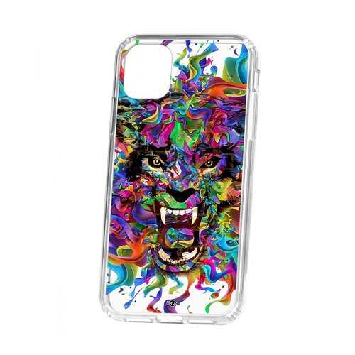 Чехол Kruche Apple iPhone 11 Print Colored beast в Благо