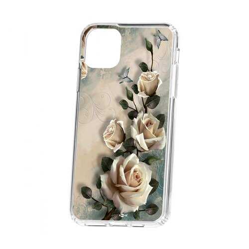 Чехол Kruche Apple iPhone 11 Pro Max Print Белые розы в Благо