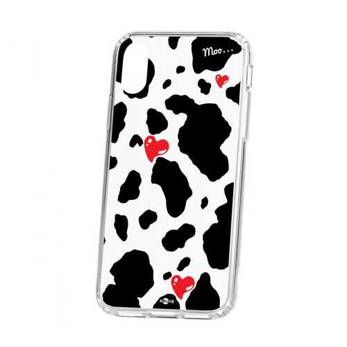 Чехол Kruche Apple iPhone X Print Корова в Благо