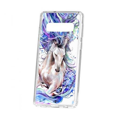 Чехол Kruche для Samsung Galaxy S10 Print Грация в Благо