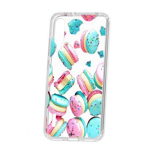 Чехол Kruche для Xiaomi Mi A3 Print Макарон в Благо