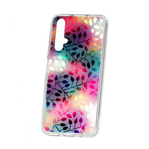 Чехол Kruche Huawei Honor 20 Print Цветные листья в Благо