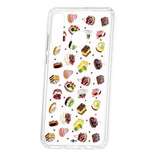 Чехол Kruche Huawei P30 Lite Print Cake в Благо