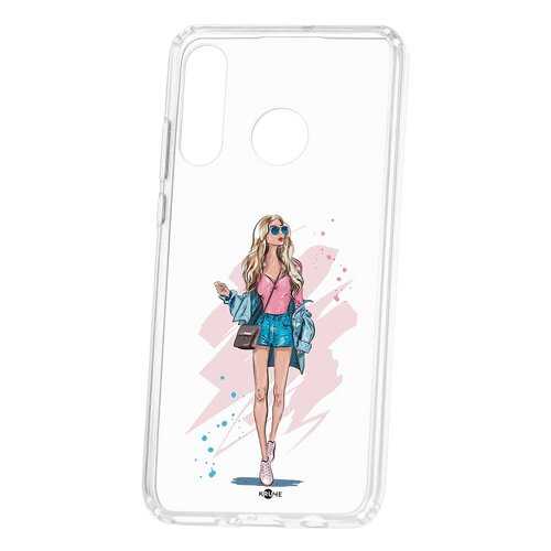 Чехол Kruche Huawei P30 Lite Print Fashion Girl в Благо