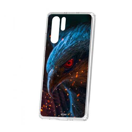 Чехол Kruche Huawei P30 Pro Print Орел в Благо