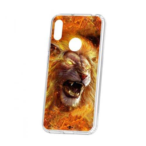 Чехол Kruche Huawei Y6 2019 Print Лев в Благо
