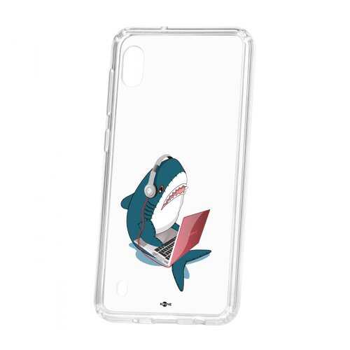 Чехол Kruche Samsung Galaxy A10 2019 Print Акула в Благо
