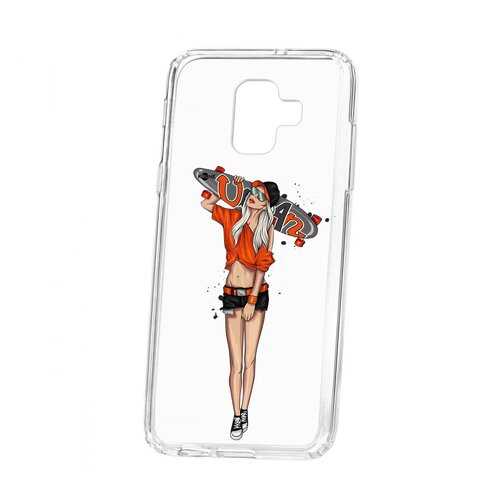 Чехол Kruche Samsung Galaxy A6 (2018) A600f Print Лонгборд в Благо