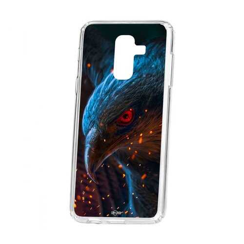 Чехол Kruche Samsung Galaxy A6 Plus (2018) A605f Print Орел в Благо