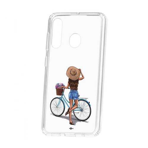 Чехол Kruche Samsung Galaxy A60 2019 Print Велосипедная прогулка в Благо