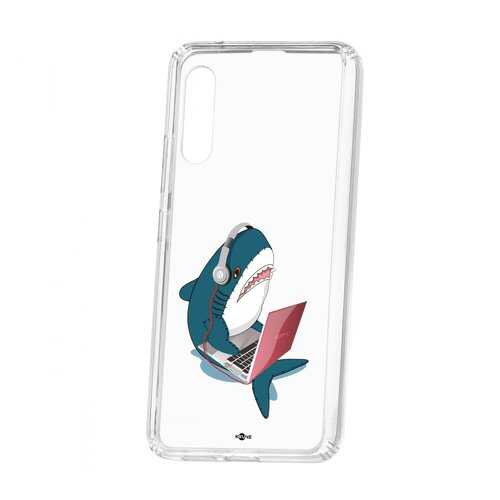 Чехол Kruche Samsung Galaxy A90 5G Print Акула в Благо