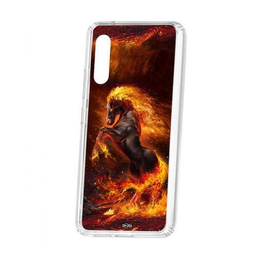 Чехол Kruche Samsung Galaxy A90 5G Print Конь огонь в Благо