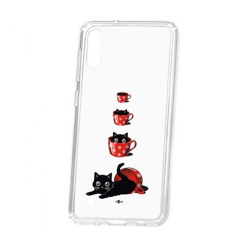 Чехол Kruche Samsung Galaxy M10 Print Котенок в чашке в Благо
