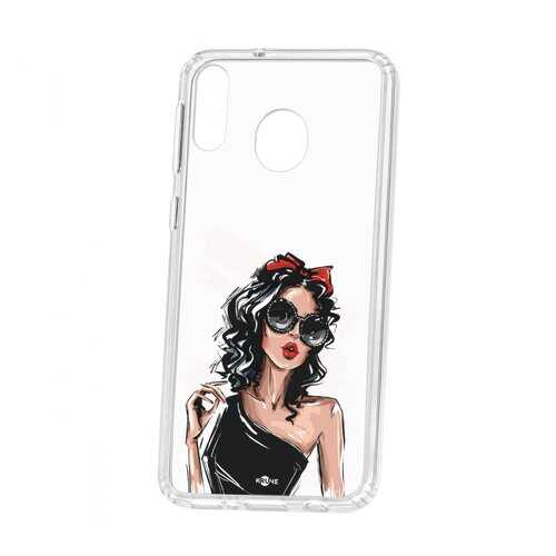 Чехол Kruche Samsung Galaxy M20 Print Фэшн леди в Благо