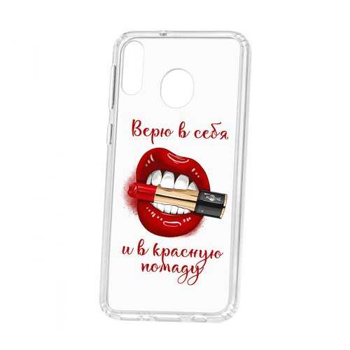 Чехол Kruche Samsung Galaxy M20 Print Red lipstick в Благо
