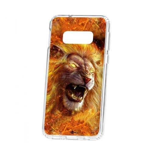 Чехол Kruche Samsung Galaxy S10e Print Лев в Благо