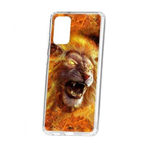 Чехол Kruche Samsung Galaxy S20 Plus Print Лев в Благо