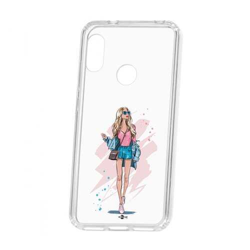 Чехол Kruche Xiaomi Redmi 6 Pro Print Fashion Girl в Благо