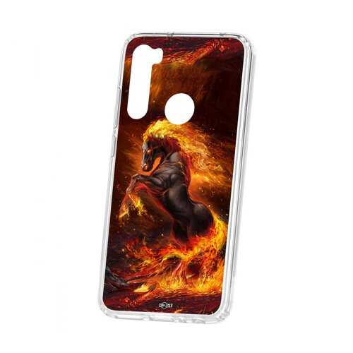 Чехол Kruche Xiaomi Redmi Note 8 Print Конь огонь в Благо
