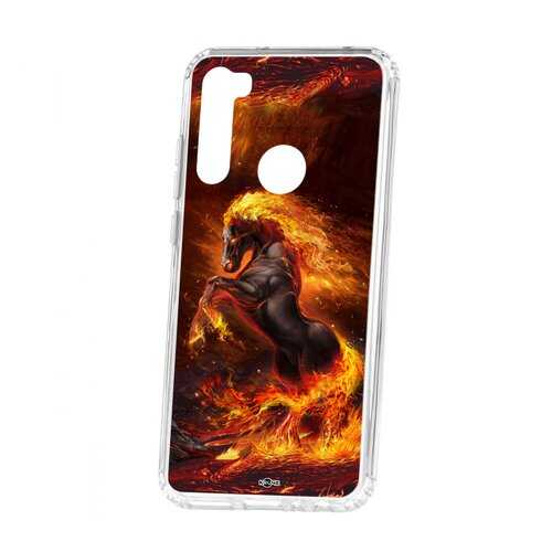 Чехол Kruche Xiaomi Redmi Note 8T Print Конь огонь в Благо