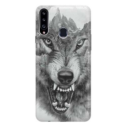 Чехол RE:PA для Samsung Galaxy A20s с принтом Волк в горах в Благо