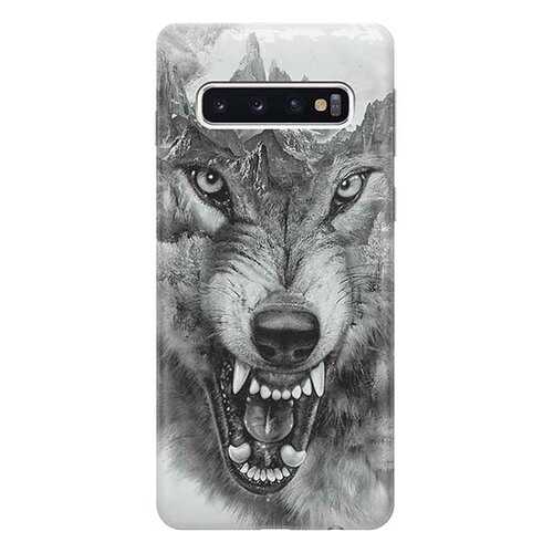 Чехол RE:PA для Samsung Galaxy S10 с принтом Волк в горах в Благо