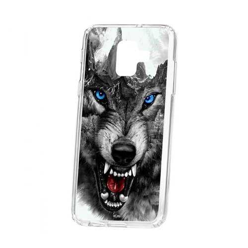 Чехол Samsung Galaxy A6 (2018) A600f Kruche Print Волк в Благо