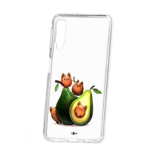Чехол Samsung Galaxy A7 (2018) A750 Kruche Print Авокотики в Благо