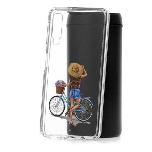 Чехол Samsung Galaxy A7 (2018) A750 Kruche Print Велосипедная прогулка в Благо