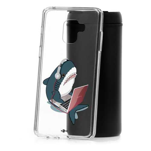 Чехол Samsung Galaxy A8+ 2018 (A730) Kruche Print Акула в Благо