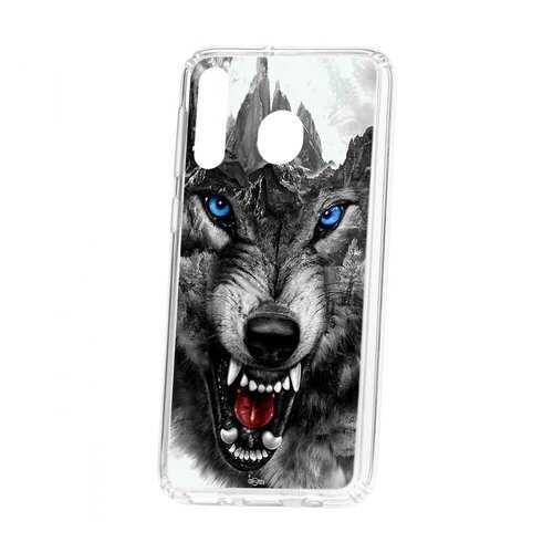 Чехол Samsung Galaxy M30 Kruche Print Волк в Благо