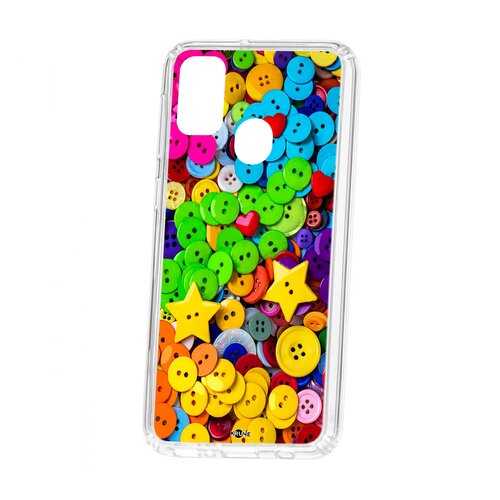 Чехол Samsung Galaxy M30S Kruche Print Пуговки в Благо
