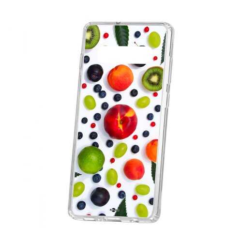 Чехол Samsung Galaxy S10+ Kruche Print Fruits в Благо