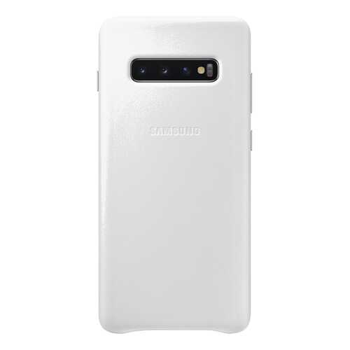 Чехол Samsung Leather Cover для Galaxy S10 Plus White в Благо
