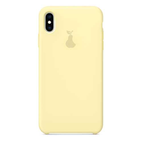 Чехол Silicone Case для iPhone X/XS, Light Yellow, SCIPXXS-15-LIMO в Благо