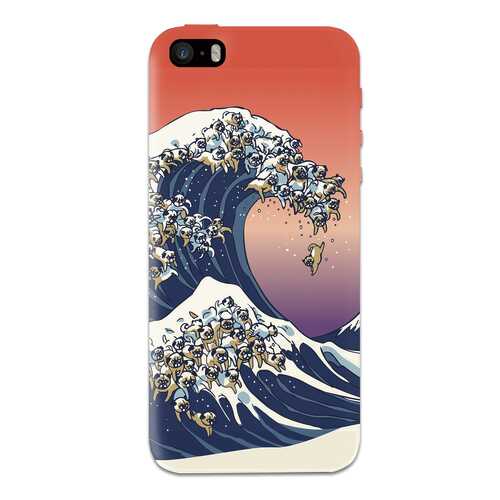 Чехол СМАКС The Great Wave of Pug для Apple iPhone 5/5S/SE в Благо