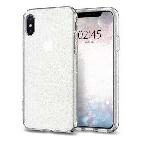 Чехол Spigen Liquid Crystal Glitter (063CS25111) для iPhone X/Xs (Crystal Quartz) в Благо