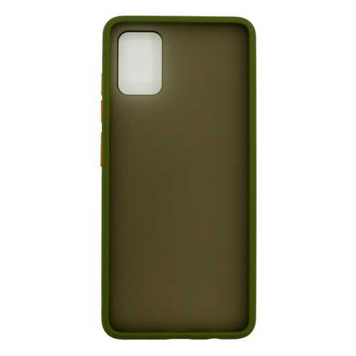 Чехол Zibelino Plastic Matte для Samsung Galaxy A51 (A515) (оливковая окантовка) в Благо