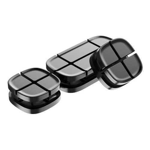 Держатель для проводов Baseus Cross Peas Cable Clip Black в Благо