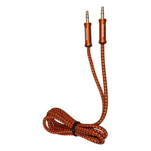Кабель AUX AC323 Deepbass 3.5mm Плетеный Orange в Благо