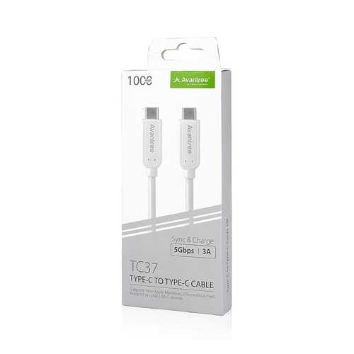 Кабель Avantree Type-C/Type-C TC37 1м White в Благо